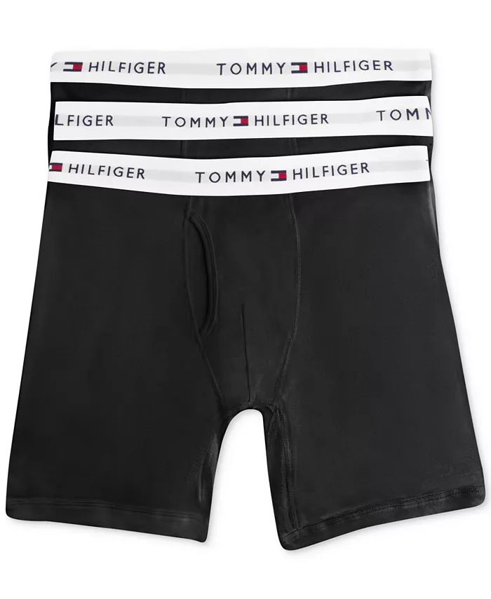 

Мужские классические боксеры из хлопка, 3 шт Tommy Hilfiger, черный
