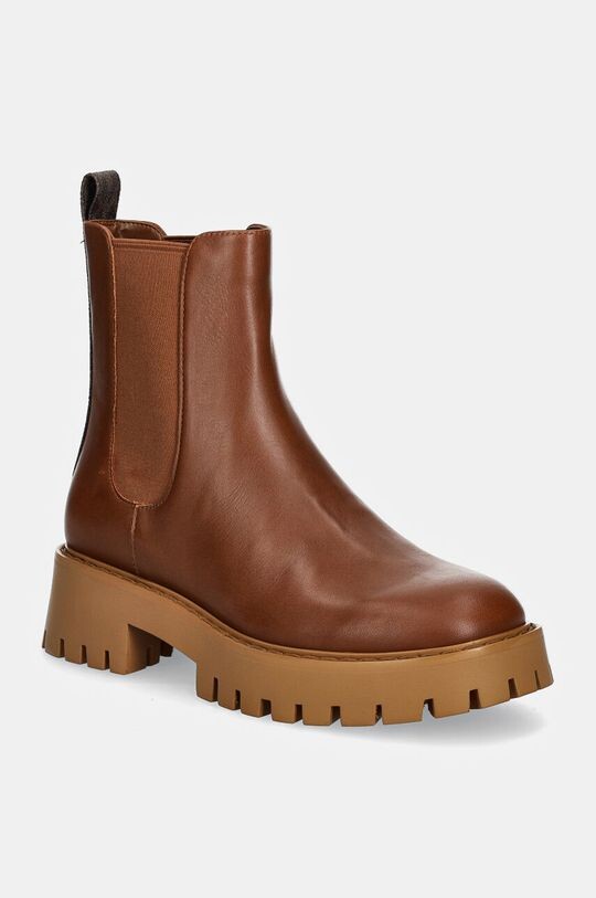 Кожаные ботинки челси Asher Michael Michael Kors, коричневый