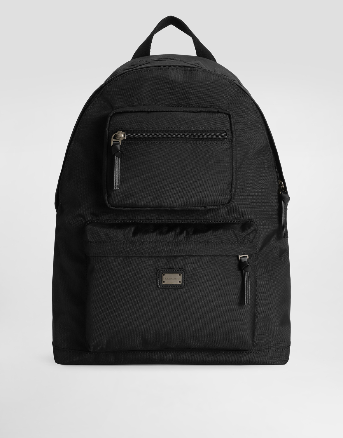 

Нейлоновый рюкзак с вышивкой Dolce&Gabbana, черный