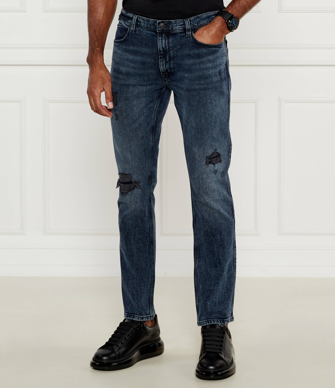 

Джинсы HUGO Extra slim fit, темно-синий