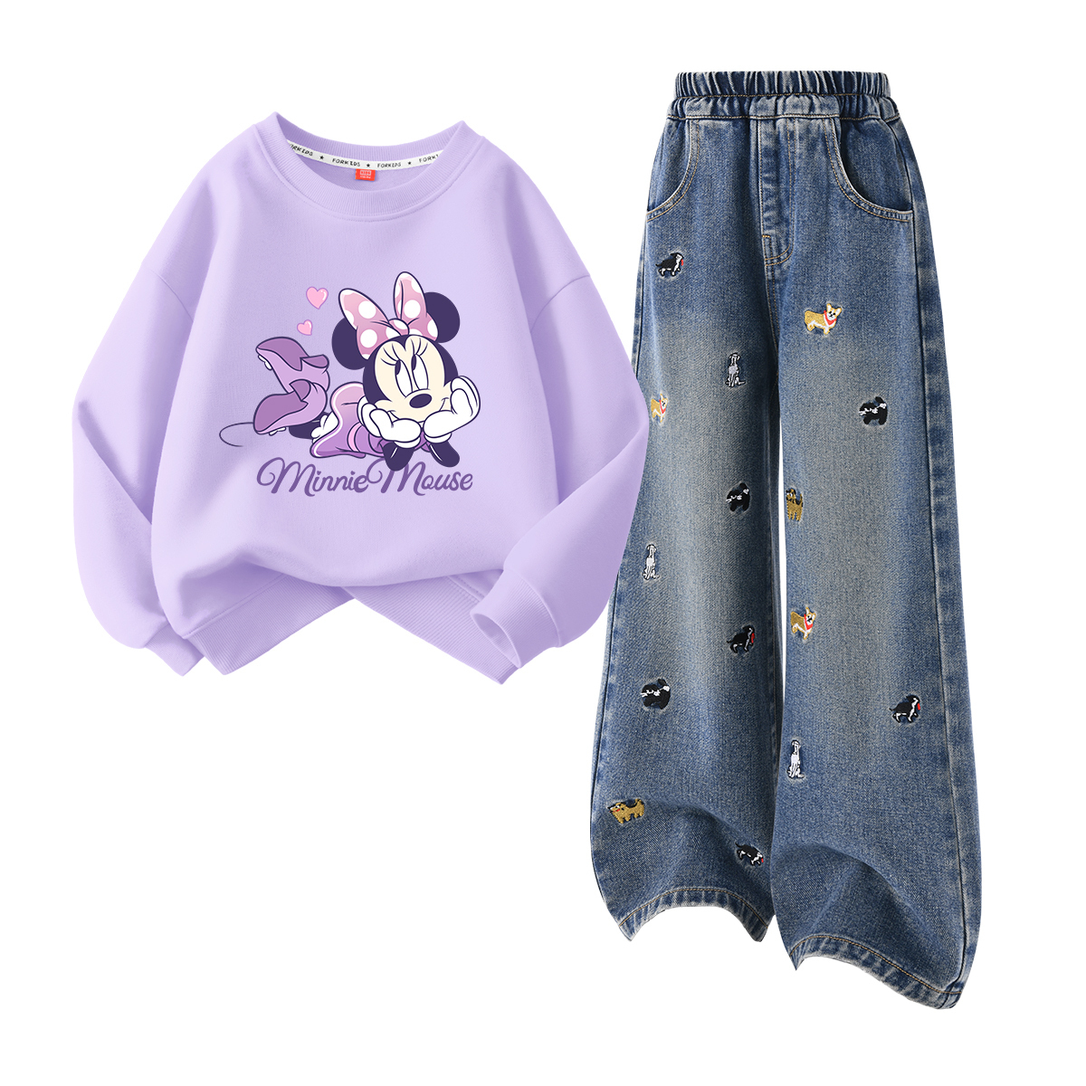 

Детская повседневная спортивная одежда Disney, фиолетовый