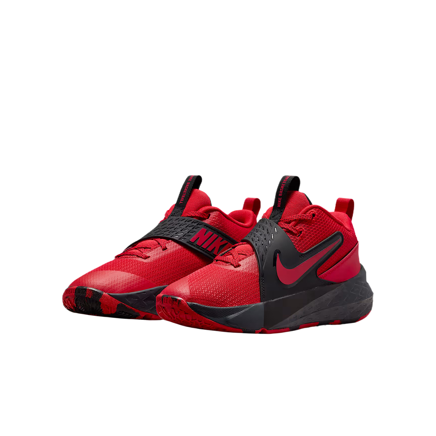 Nike Детские баскетбольные кроссовки Team Hustle D 12 University Red/Black/Coal Black/University Red Unisex — фото 4
