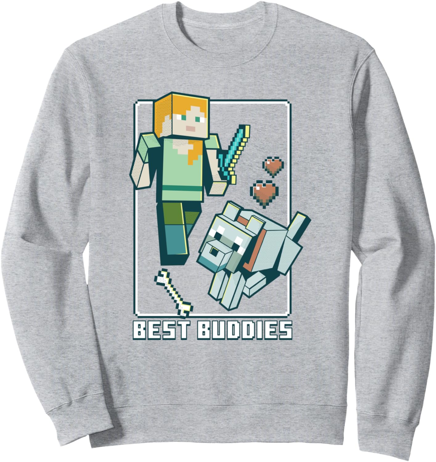 

Толстовка Minecraft «Алекс и Волк - лучшие друзья», синяя, Синий, Толстовка Minecraft «Алекс и Волк - лучшие друзья», синяя