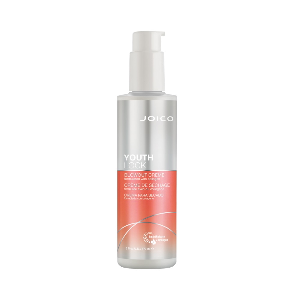 

Несмываемый термозащитный крем для волос youthlock blowout creme Joico, 177 мл