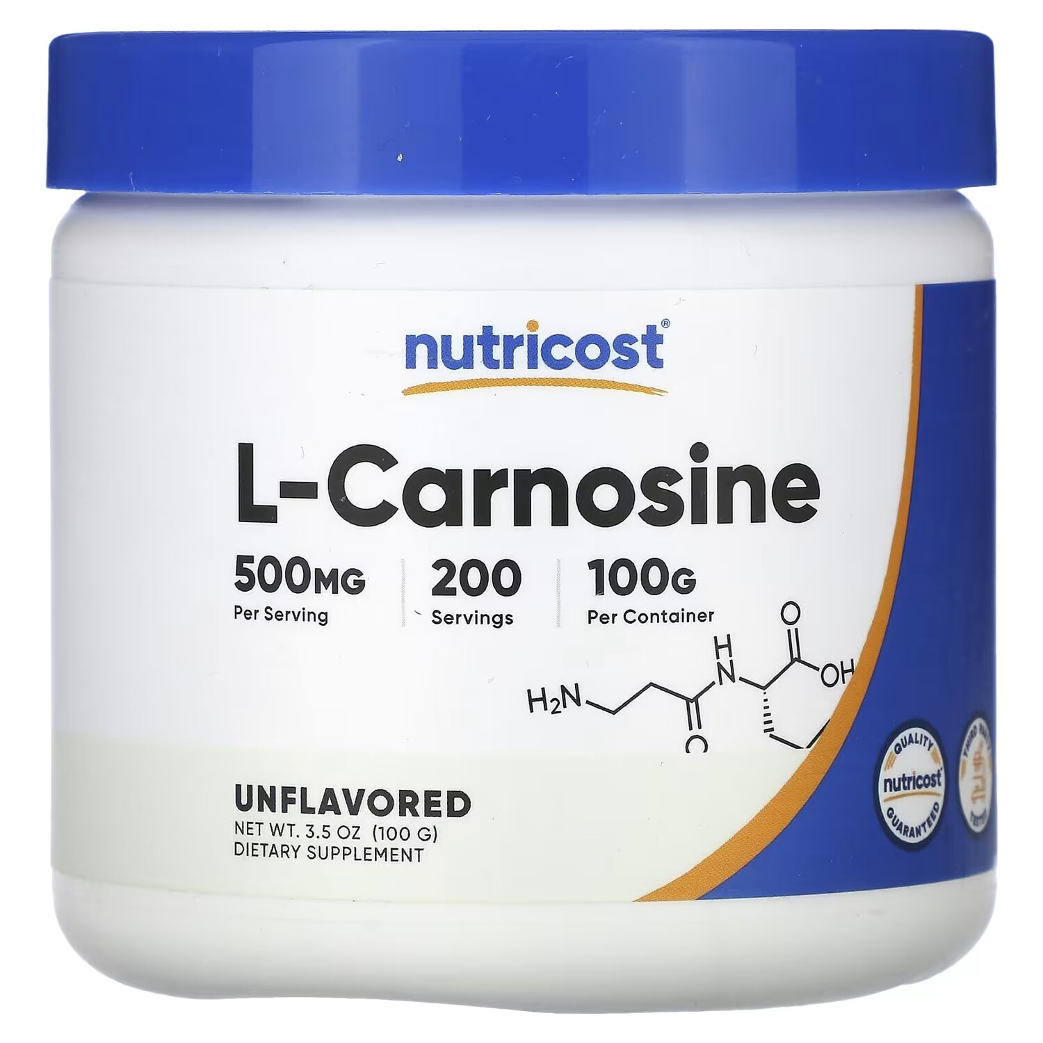 

L-карнозин Nutricost, 100 г