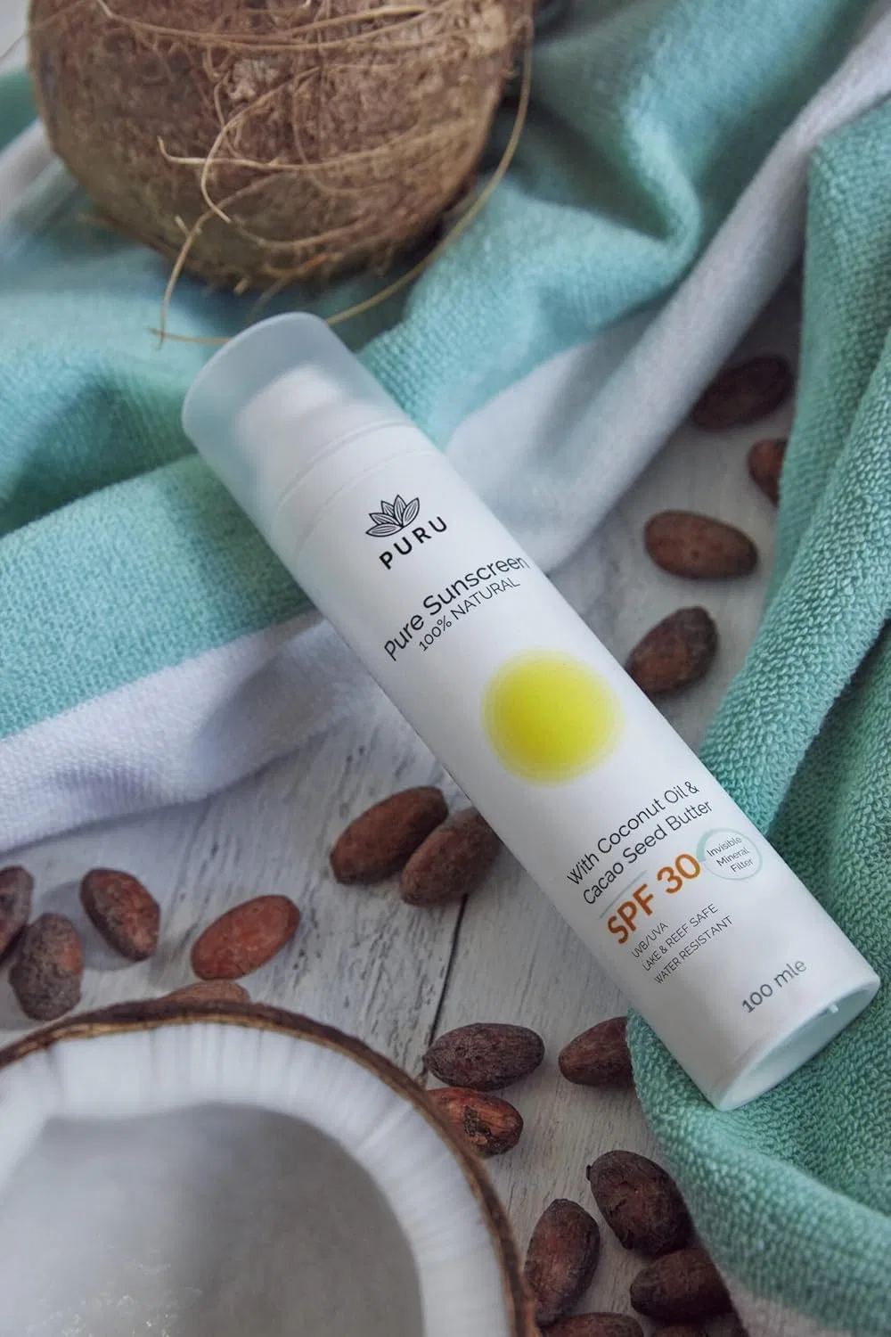 Минеральный солнцезащитный крем SPF30 PURU Pure Mineral Sun Cream 100 мл Puru — фото 2