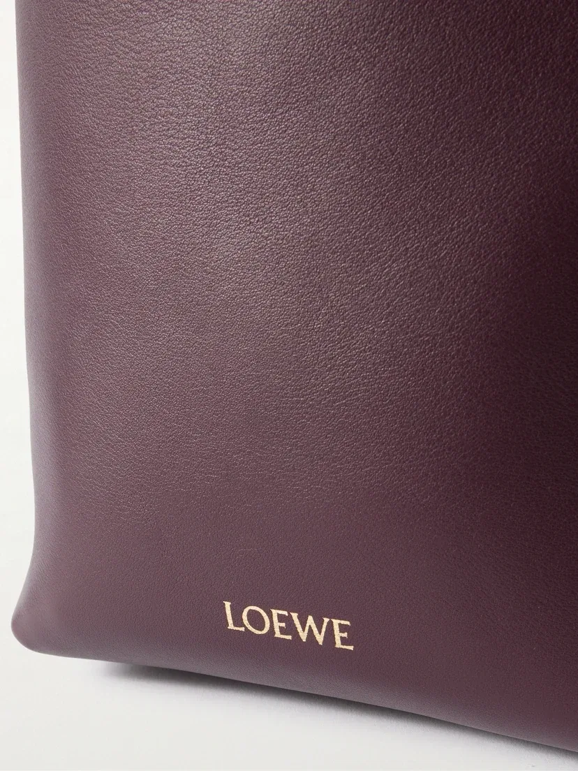 Кожаная сумка на плечо Pebble с украшениями LOEWE, бордовый — фото 4