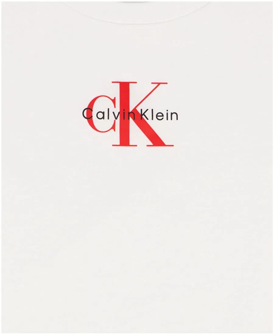 Футболка с коротким рукавом для девочек 8-16 лет Calvin Klein, белый — фото 4
