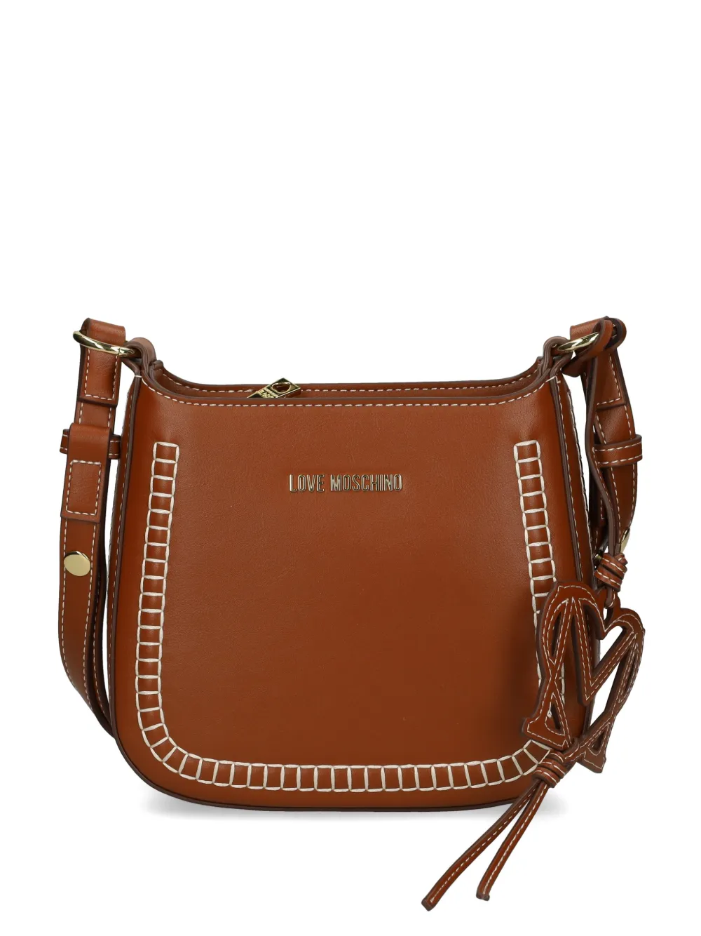 

Сумка через плечо с логотипом Love Moschino, коричневый