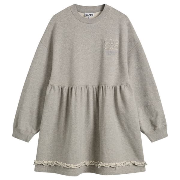 

Платье Isoli с круглым вырезом и баской Ganni, Paloma