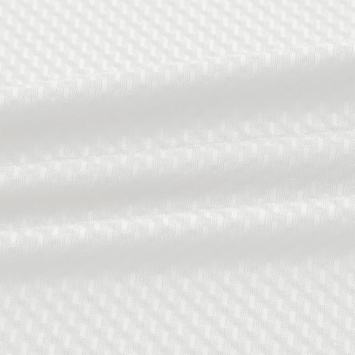 Мужская майка-сетка Athletic Dry Fit с круглым вырезом, эластичная футболка с коротким рукавом, спортивная легкая майка Generic, белый — фото 4