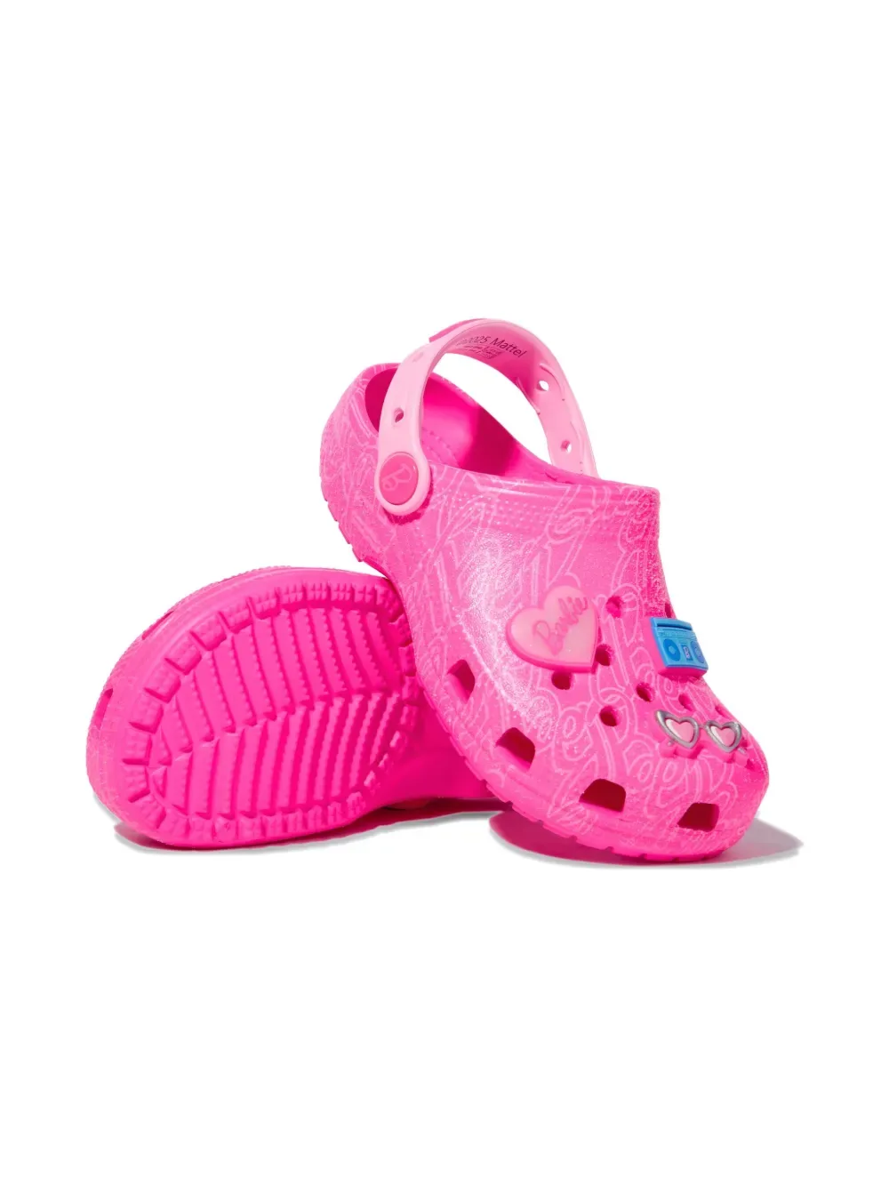 Классические сабо-сандалии X Barbie Crocs Kids, розовый — фото 2
