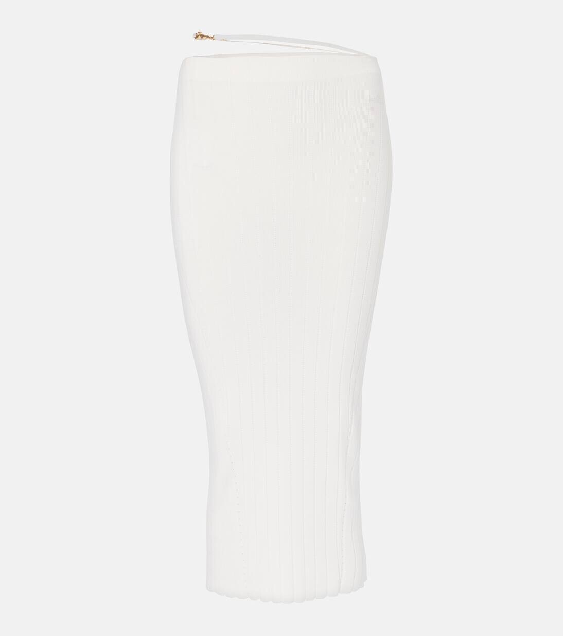 

Юбка миди с фестонами Pralù Jacquemus, цвет off white
