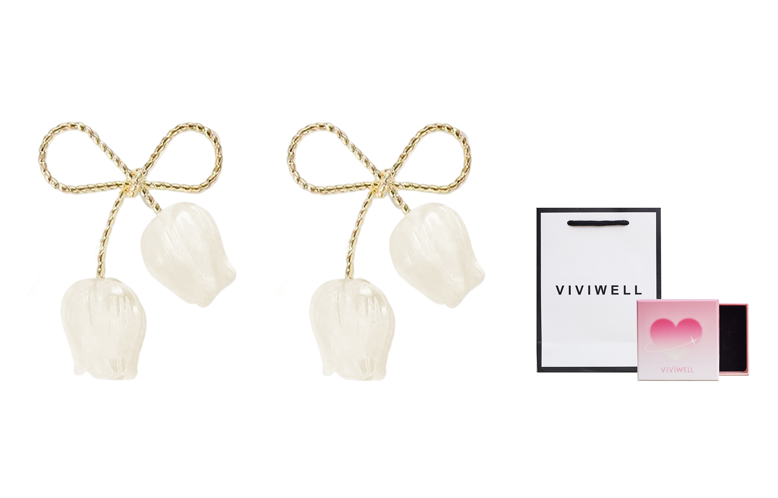 

Серьги женские золотые VIVIWELL, золото