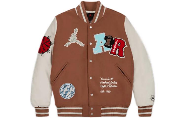 

Куртка Travis Scott X JORDAN Varsity, азиатские размеры, коричневый