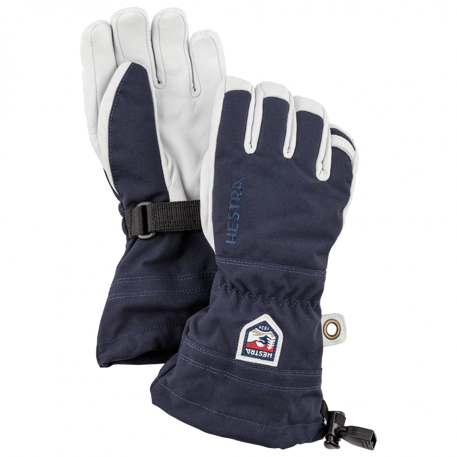 

Перчатки Hestra Army Leather Heli Ski 5 Finger, темно-синий