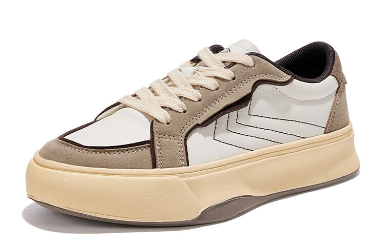 Кеды, скейтборд обувь женская низкая коричневый Feiyue — фото 3