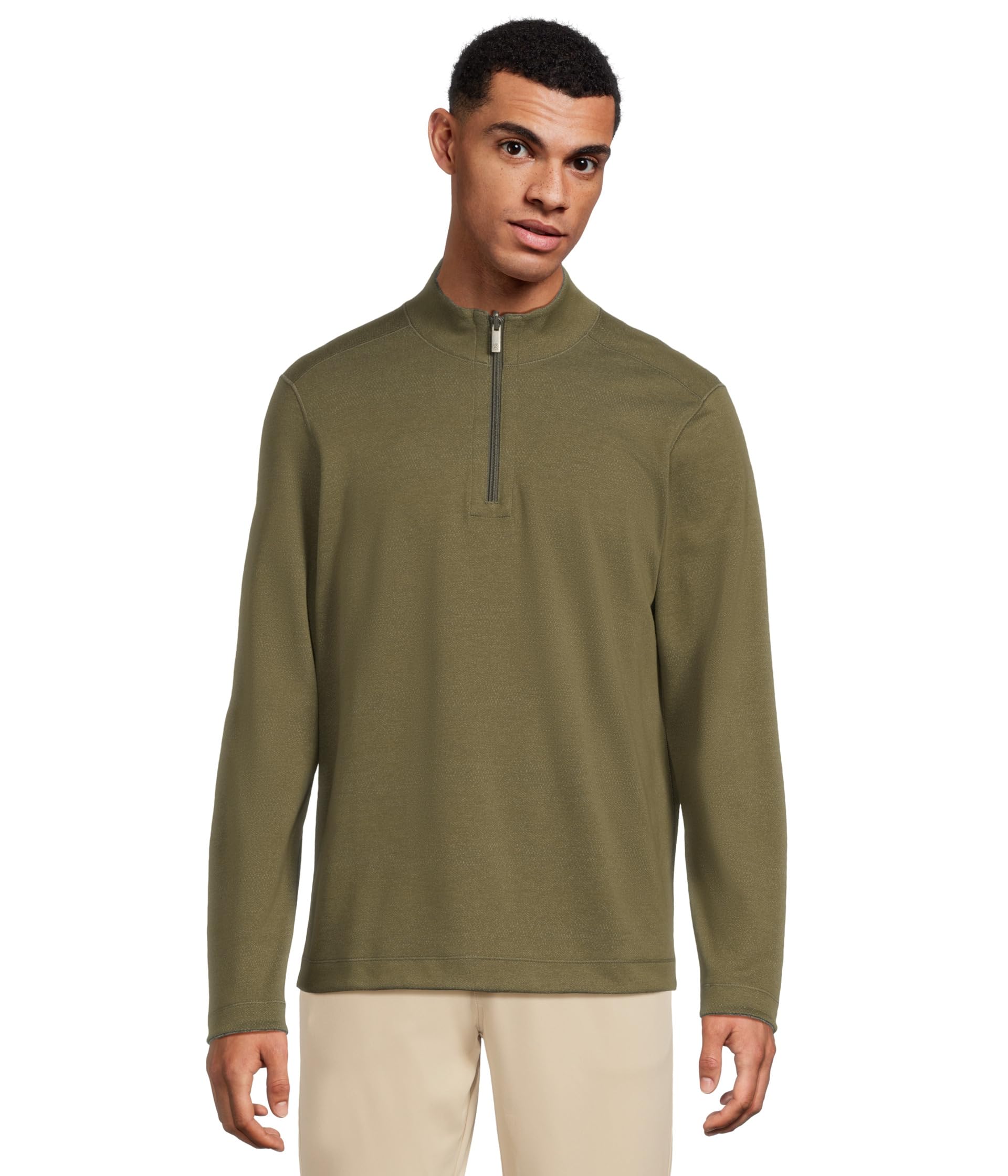 

Свитер Johnston & Murphy Xc4 Performance Reversible Quarter-zip, цвет Olive/Navy