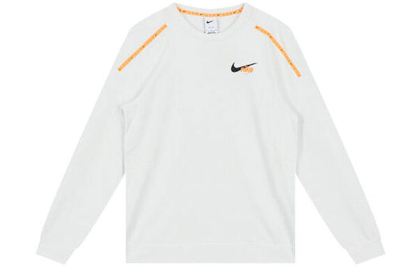 Толстовка Nike Dry-Fit Dye Fleece Graphic Sweatshirt 'White', белый — фото 2