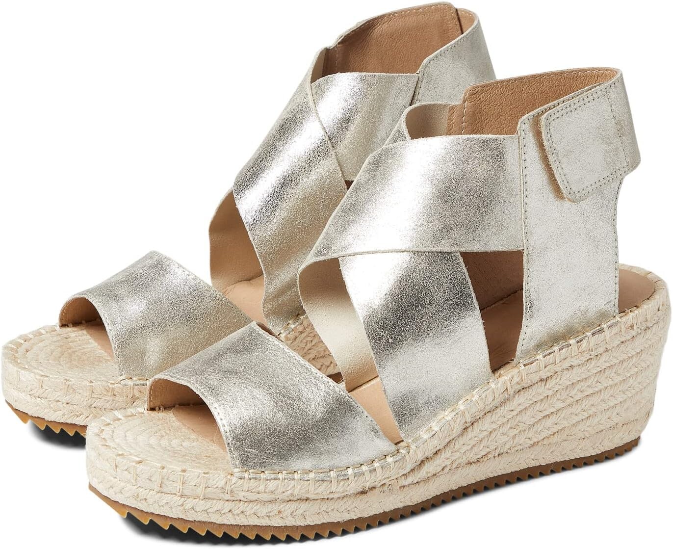 Босоножки Willow Eileen Fisher, цвет Platinum Glitter Suede