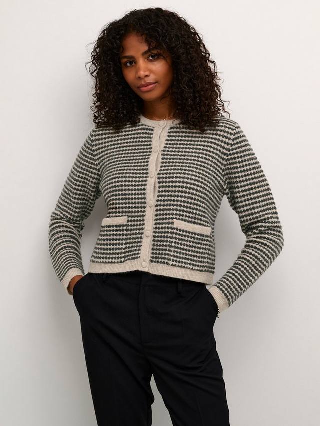 

Кардиган из смесовой шерсти ellery KAFFE, цвет Beige/Black