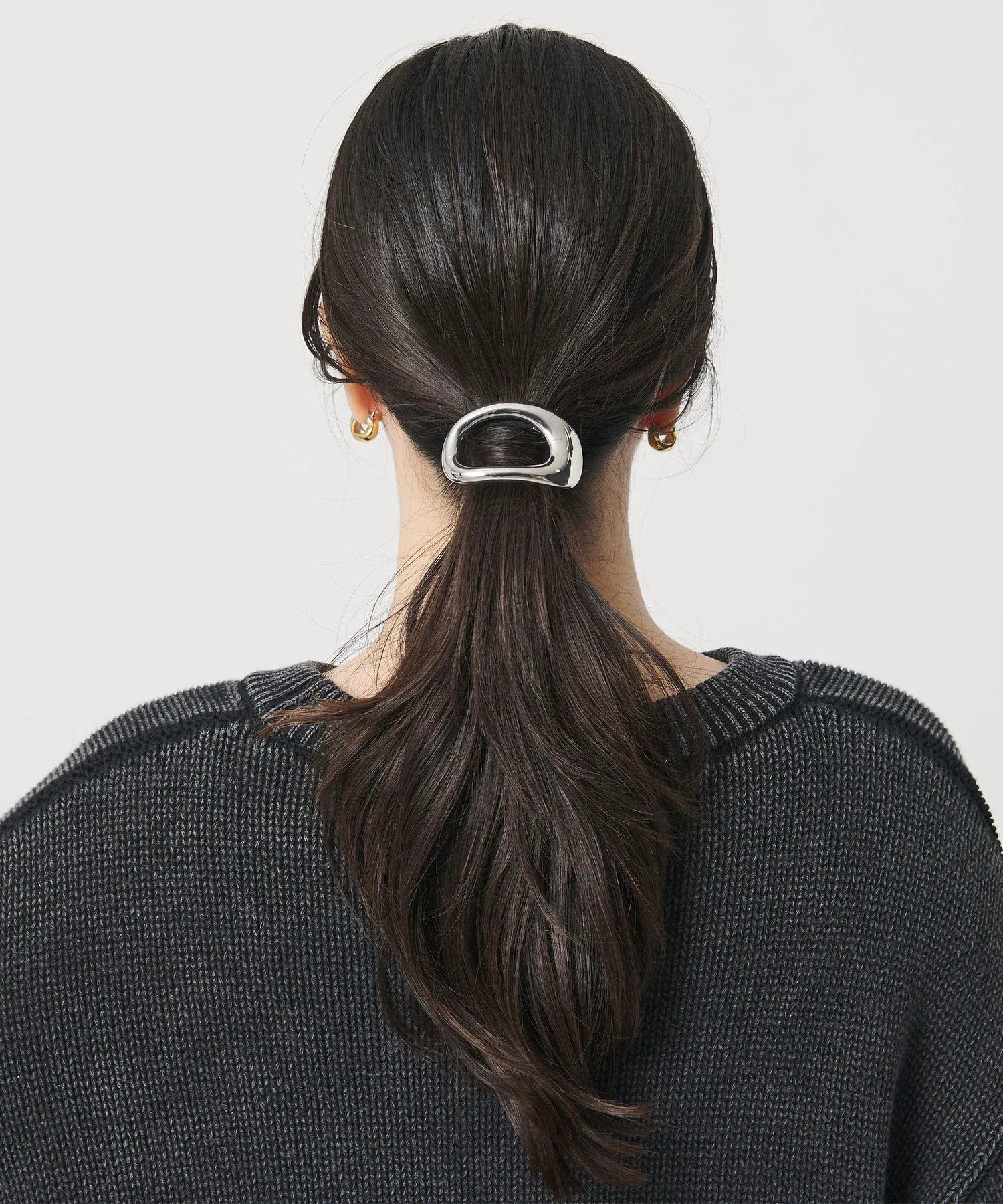 Резинка для волос в форме боба Beauty&Youth United Arrows, Silver — фото 3