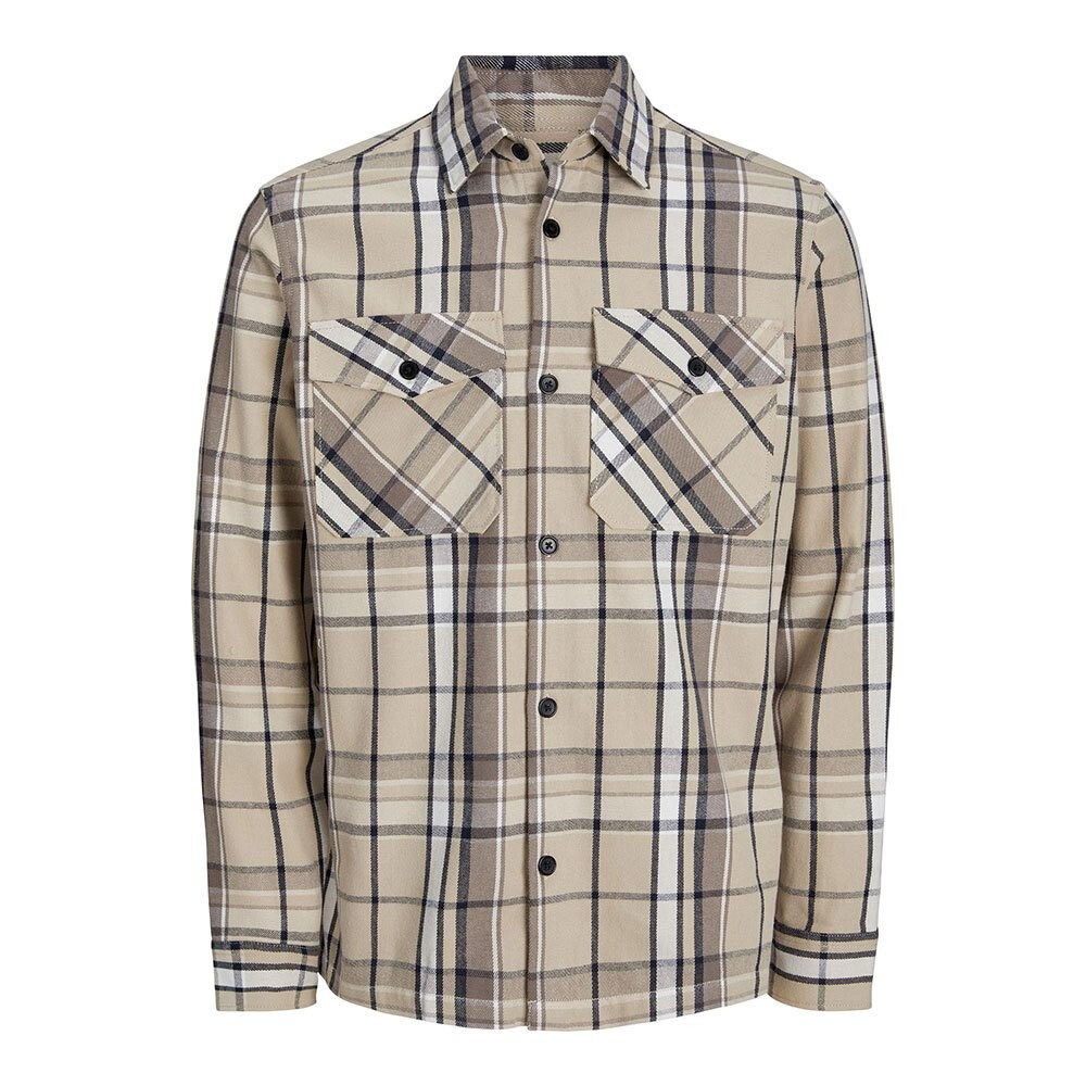 

Рубашка Jack & Jones Croy Spring Check, бежевый, Серый, Рубашка Jack & Jones Croy Spring Check, бежевый