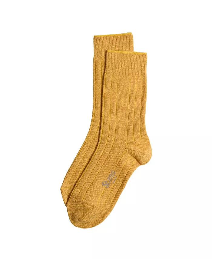 

Женские носки Lux Italian Wool Cashmere Crew Socks Stems, желтый