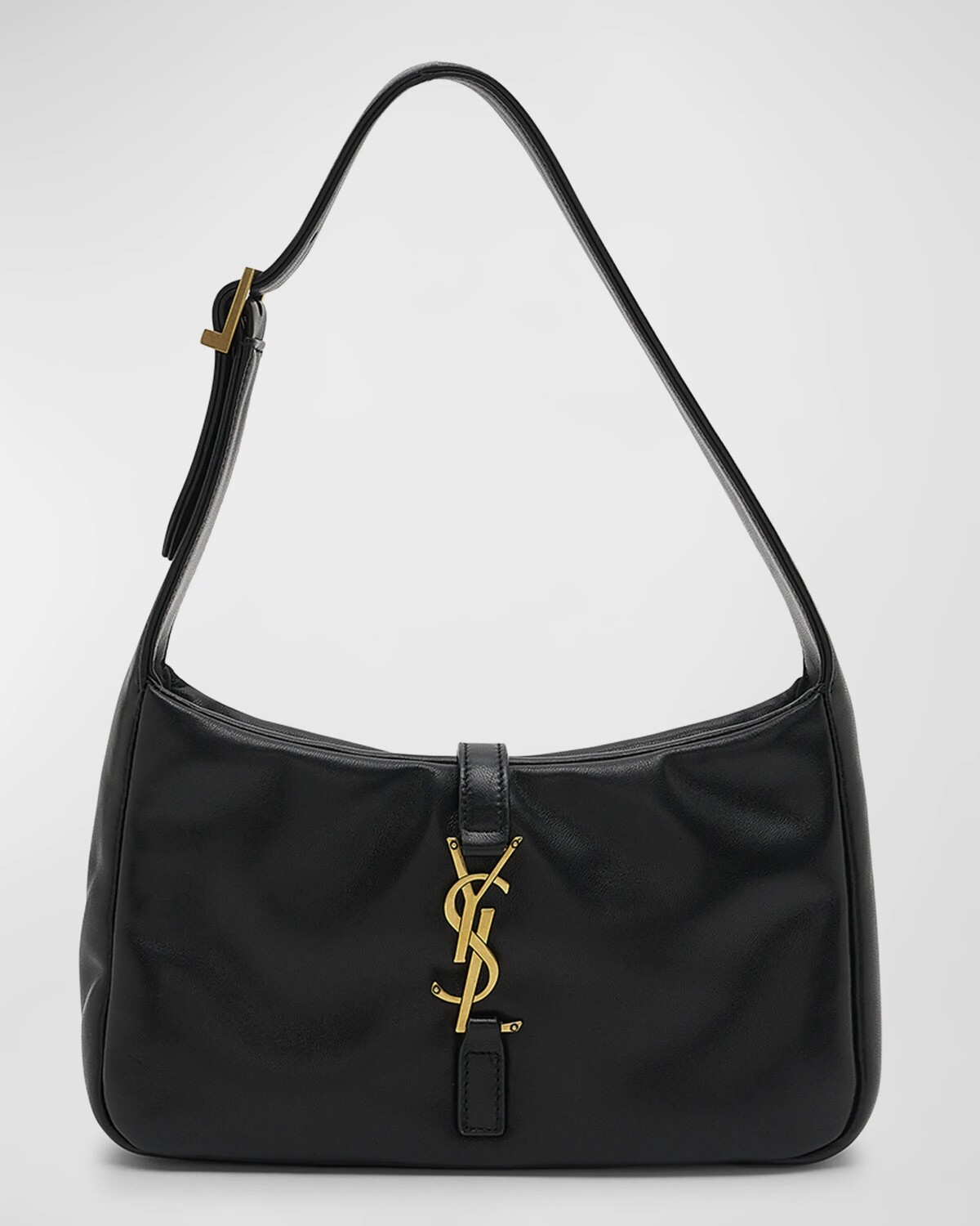

Сумка через плечо Le 5 A 7 YSL из гладкой кожи с подкладкой Saint Laurent, цвет Noir