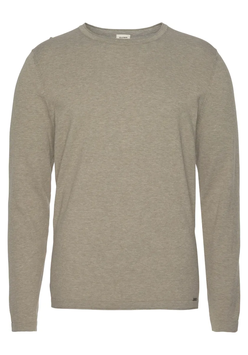 

OLYMP Свитер с круглым вырезом "OLYMP Knit Casual", круглый вырез, цвет Camelfarben