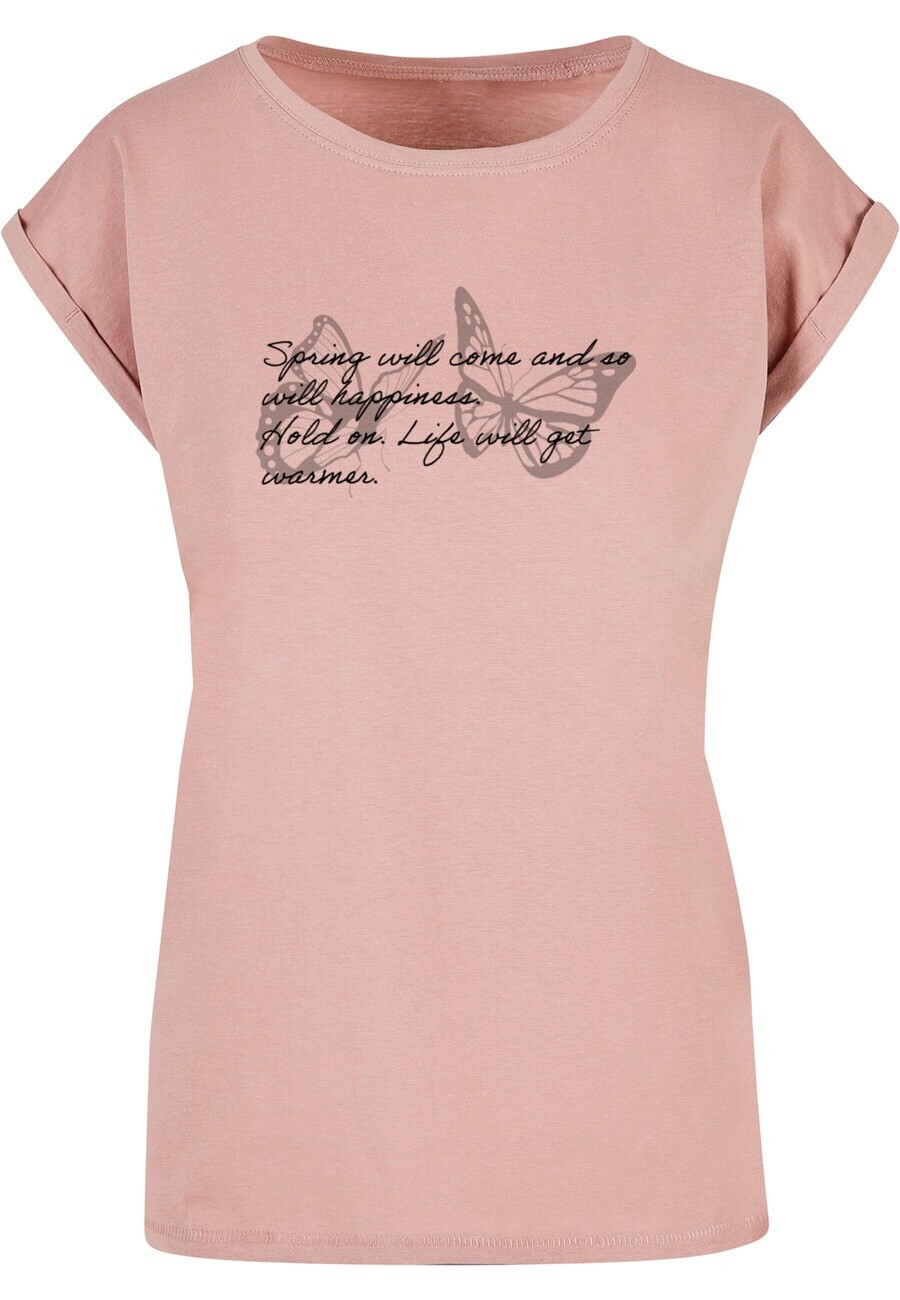 

Футболка Merchcode Shirt Spring Saying, розовый