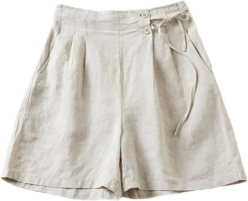 Шорты женские из льна Beige
