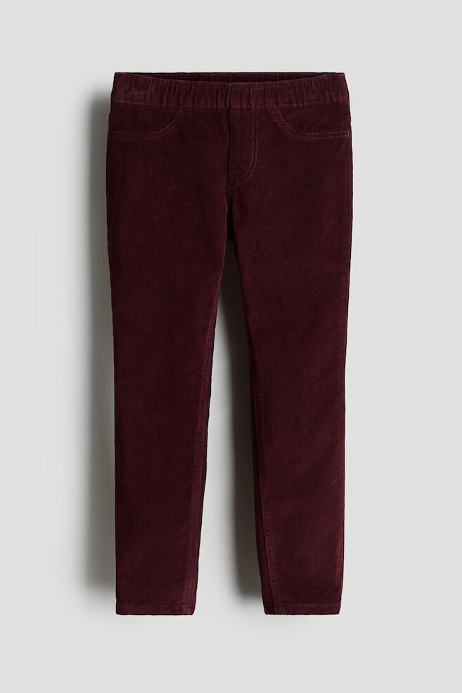 

Вельветовые брюки скинни H&M, красный
