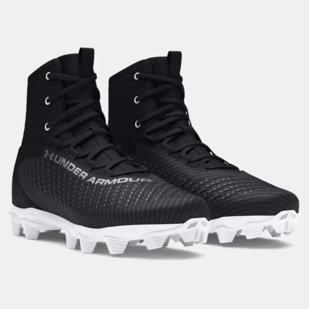 

Мужские футбольные бутсы Under Armour Highlight 2 RM 3027300-001, черные с серебристым рисунком, ZAP705