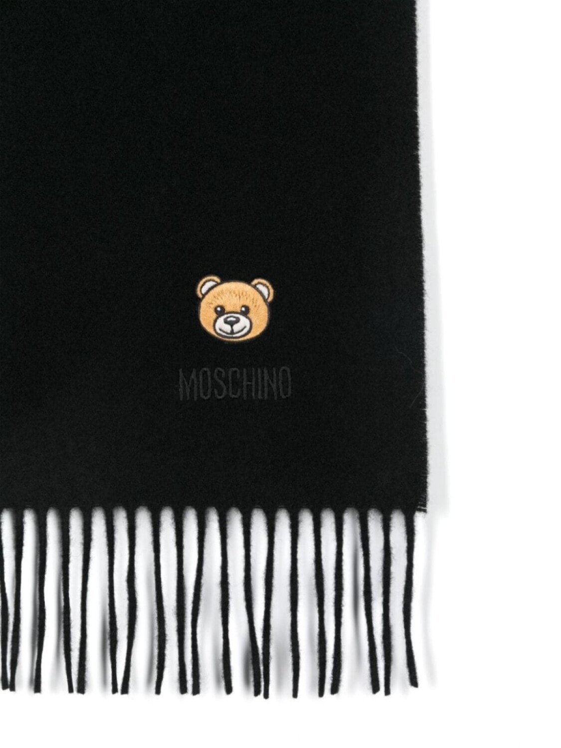 

Moschino шарф с нашивкой «Медвежонок Тедди», черный