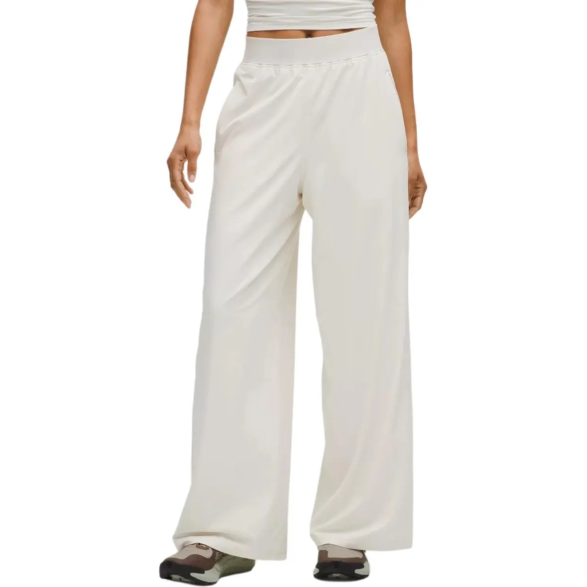 

Женские повседневные брюки Lululemon, светло-белый/светло-белый