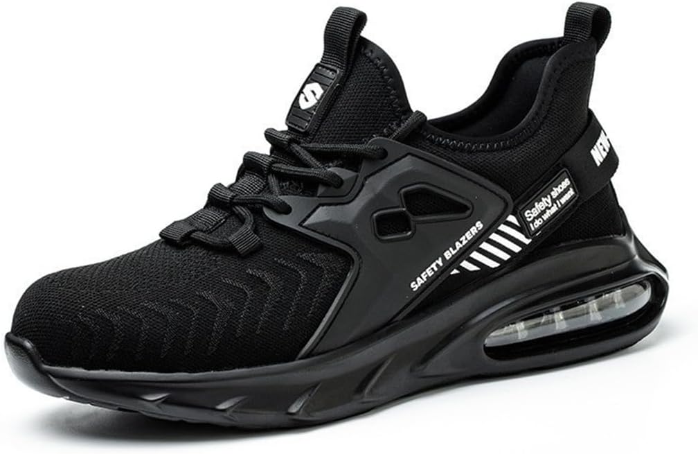 

Стильные кроссовки с стальным носком и воздушной подушкой Swzec, черный