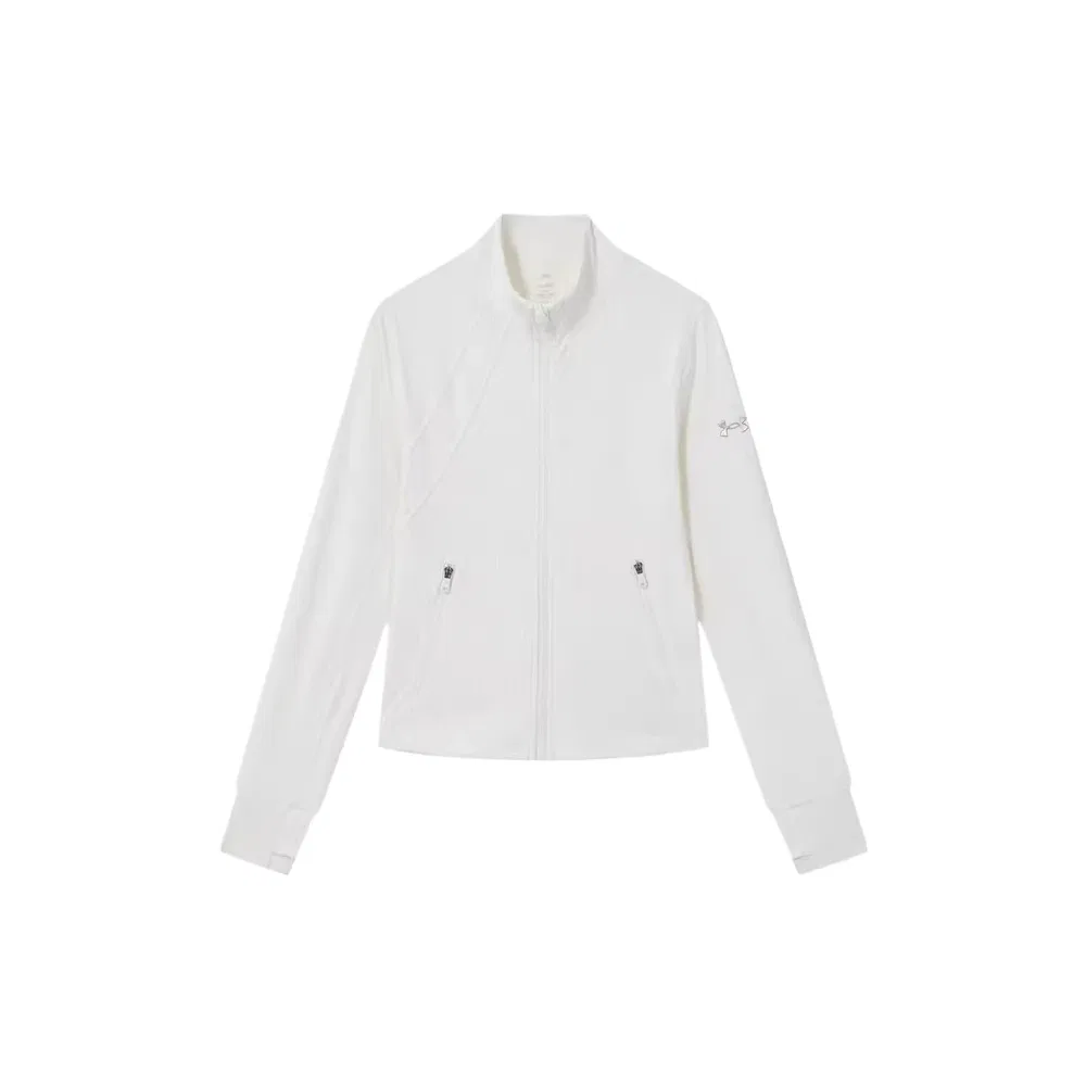 Детская куртка с воротником-стойкой, умеренная растяжимость Under Armour, White
