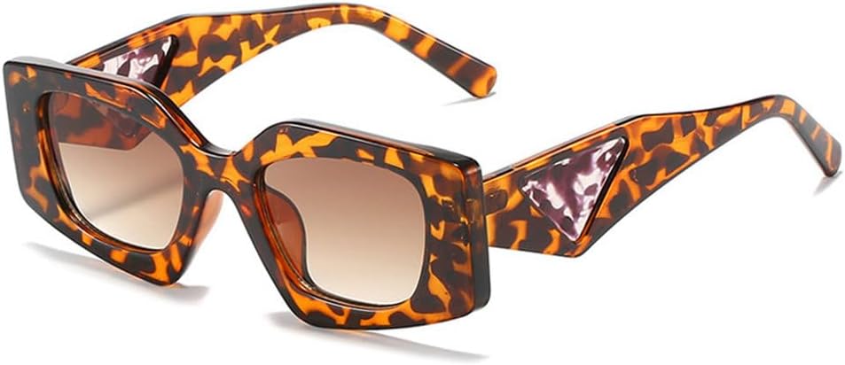 

Уникальные многоугольные солнцезащитные очки для женщин, винтажные солнцезащитные очки для мужчин, модные панк-очки, широкие дужки, защита от УФ-излучения UV400, модные солнцезащитные очки TYUVIVO, C3leopard-brown