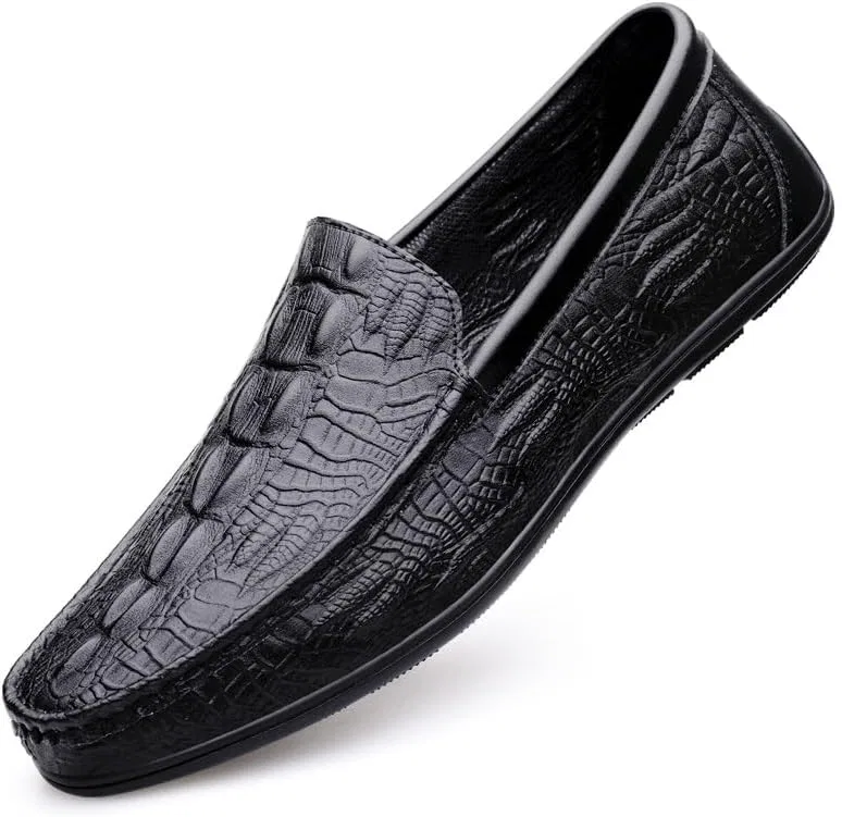 Мужские лоферы легкие гибкие, Black