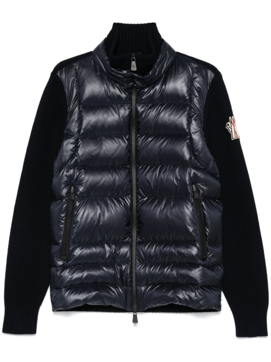

Утепленный кардиган на молнии Moncler Grenoble, синий