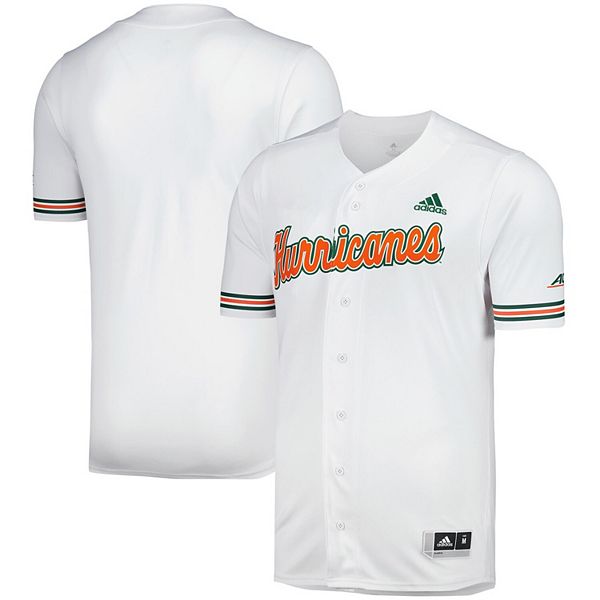 Мужская белая бейсбольная майка miami hurricanes replica Adidas — фото 2