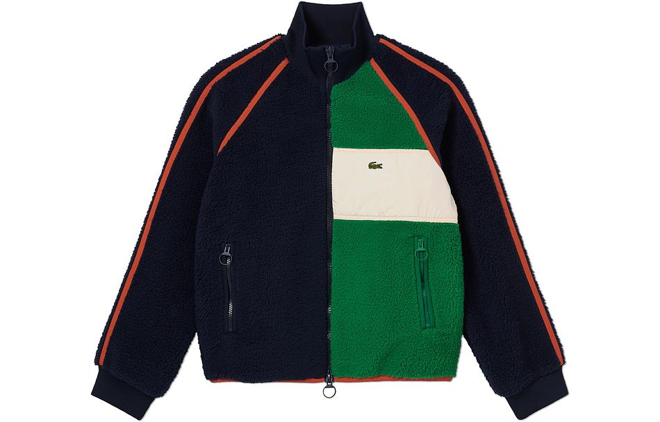 

LACOSTE Куртка женская, Navy Blue/White/Green Multicolor