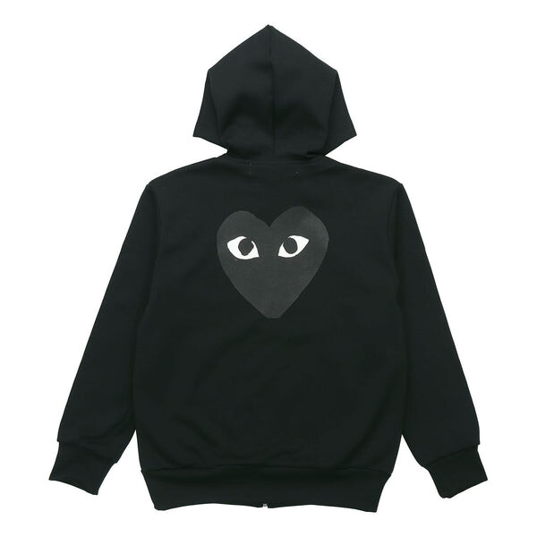 

Толстовка zip up hoodie 'black' Comme Des Garcons Play, черный