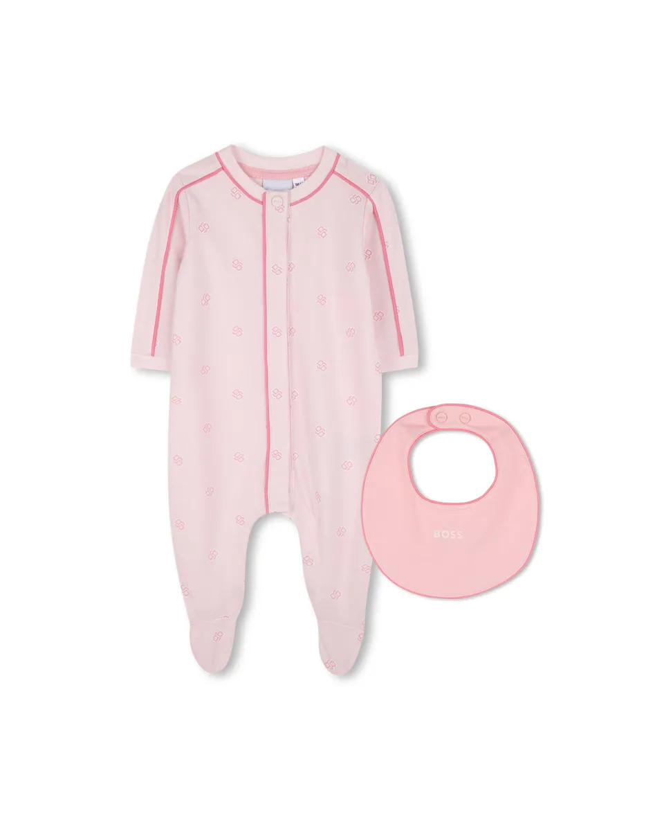

Розовый комплект для девочки с длинным рукавом BOSS Kidswear, цвет Rosa