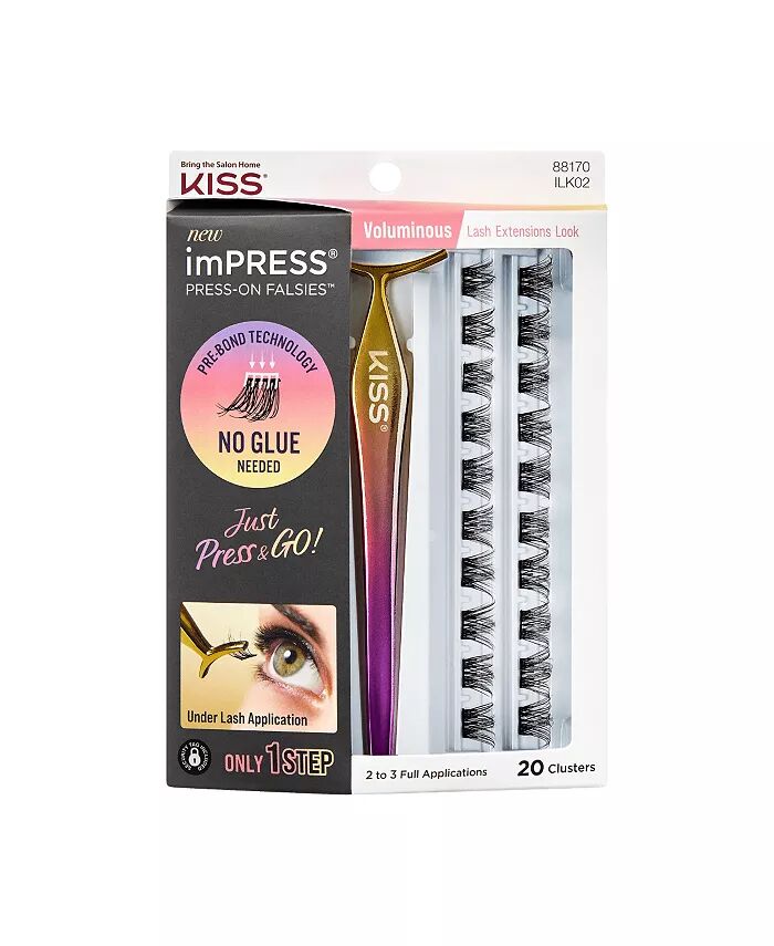 

Набор накладных ресниц Press-On Falsies, 20 кластеров Impress, цвет Black