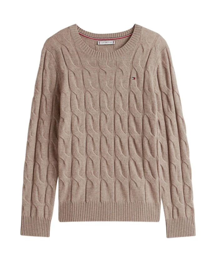 

Шерстяной свитер крупной вязки Tommy Hilfiger, серый