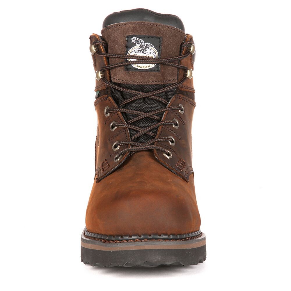 Georgia Boots Мужские водонепроницаемые рабочие ботинки Brookville 6, цвет Dark Brown — фото 3