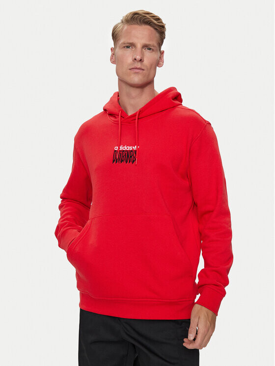 

Толстовка свободного кроя Adidas, красный