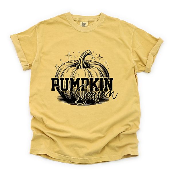

Футболка с принтом Pumpkin season sparkles distressed Simply Sage Market, Mustard